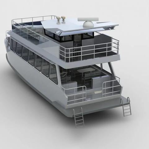15m(49 ft) Catamaran Passenger Boat Double Deck
