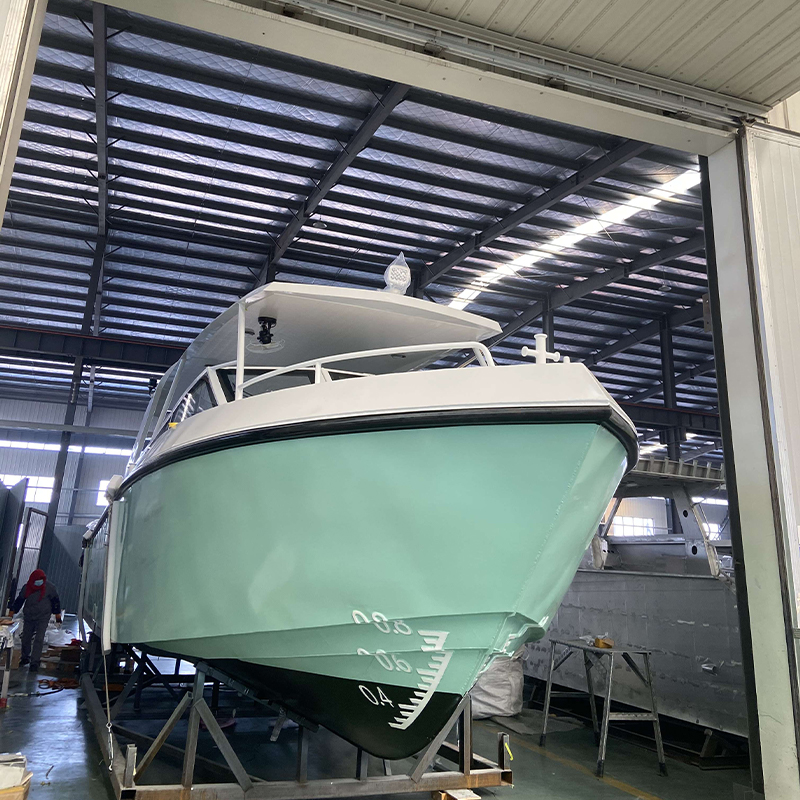 Commercial passenger ferry navigating coastal waters