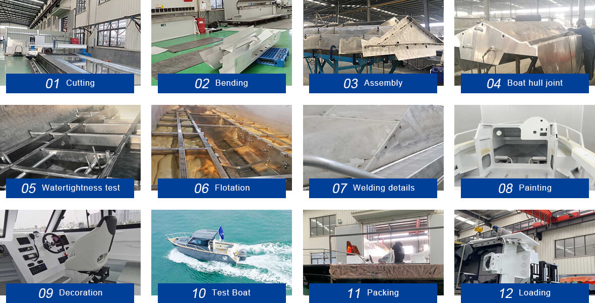 Standardized manufacturing workflow for 26m aluminum passenger boat